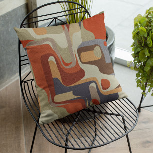 Coussin Art Géométrique Abstrait Élégant Moderne Sans Seam
