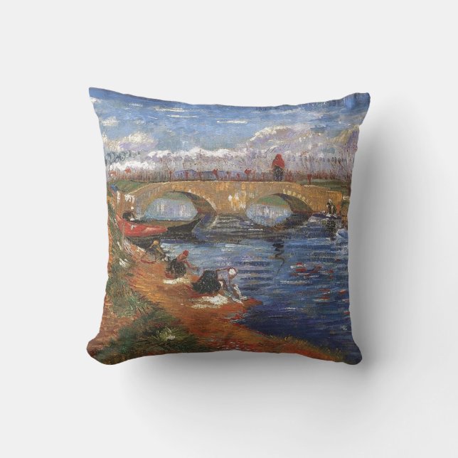 Coussin Art impressionniste de cru de peintre de Van Gogh (Recto)