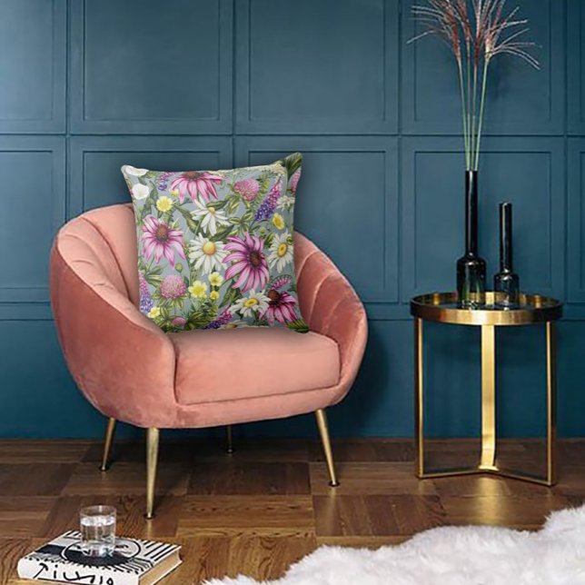 Coussin Art Nouveau Garden Muse Design (Créateur téléchargé)