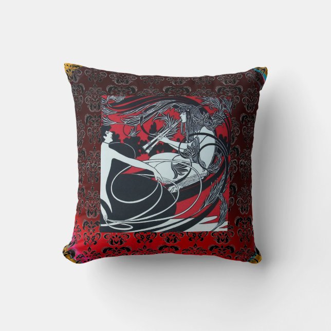 COUSSIN ART NOUVEAU PAN, BLACK ROUGE BLANC DOMMASQUE (Recto)