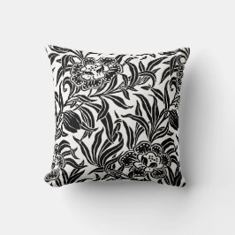 Coussin Art Nouveau Vintage Botanical Floral Pattern 