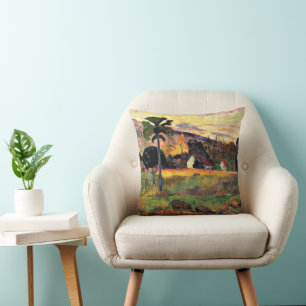 Coussin Art Paul Gauguin : Venez ici, Route à Tahiti,