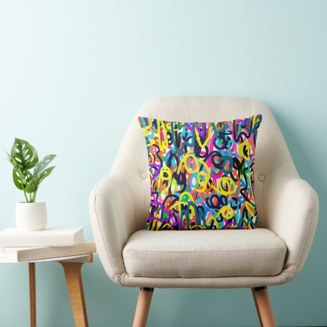 Coussin Art pop en gras (Chaise)
