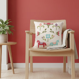 Coussin Art populaire scandinave