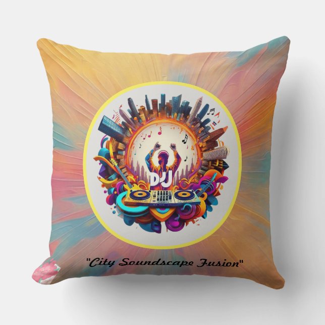 Coussin "Art urbain rythmé" (Recto)