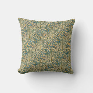 Coussin Art vintage de Walter Crane représentant un ara et