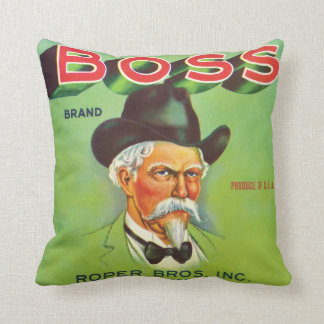 Coussin Art vintage d'étiquette de la Floride de jardin