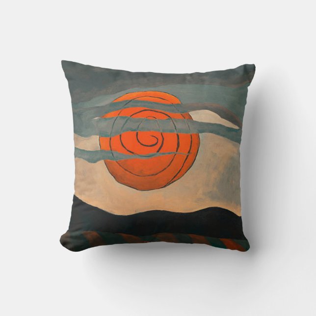 Coussin Arthur Dove, Red Sun, (Recto)
