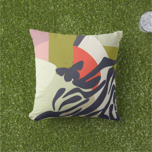 Coussin Artiste moderne coloré Abstrait Papillon Accueil