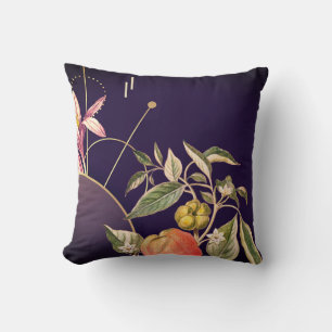 Coussin Artistique Abstrait Botanique   Poivre Capsicum