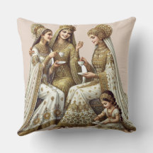 Coussin artistique de conception ethnique