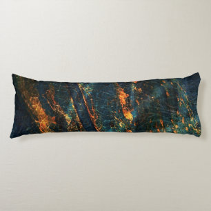 Coussin Artsy de corps en métal abstrait