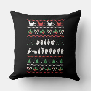 Coussin ASL Halloween III joyeuse - belle saison Éffrayant