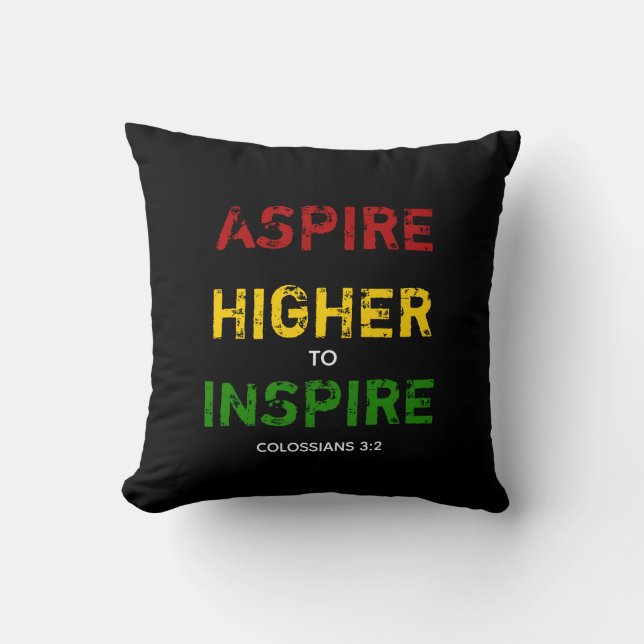 Coussin ASPIRE UNE MOtivation SUPÉRIEURE (Recto)