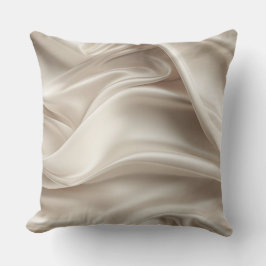 Coussin Assez Champagne Or Romantique Faux Satin 
