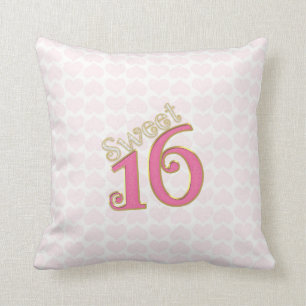 Coussin Assez en bonbon rose 16