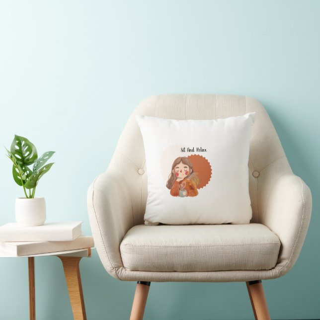Coussin Assieds-toi et détendez-vous Jeu d'oreiller - mign (Chaise)