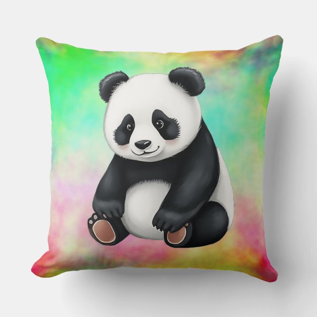 Coussin Assis bébé Panda (Recto)