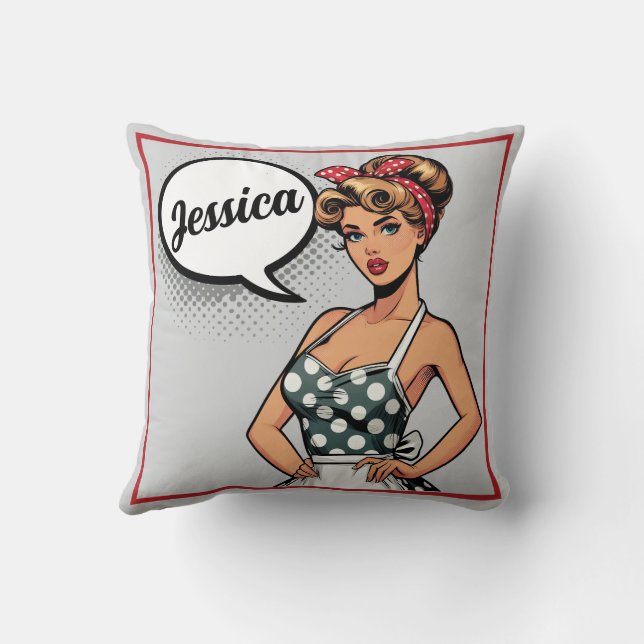 Coussin Assistant rétro Pinup_ Smart (Verso)
