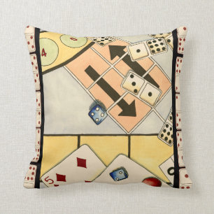 Coussin Assortiment brouillé des jeux de hasard