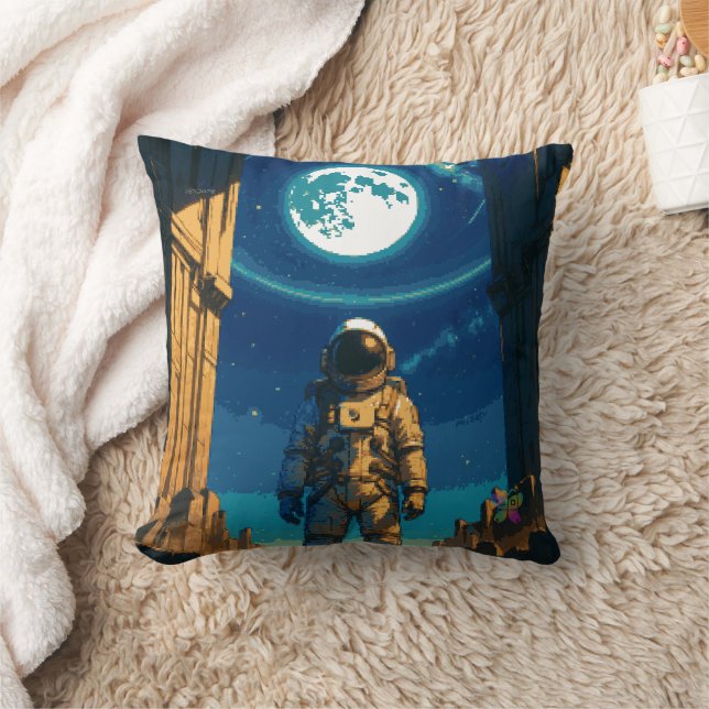 Coussin Astronaut Beneath the Celestial Gate (Couverture)