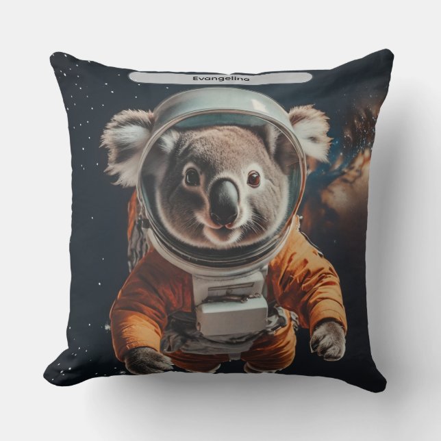 Coussin Astronaut Koala Space Surreal Animal Custom (Recto)
