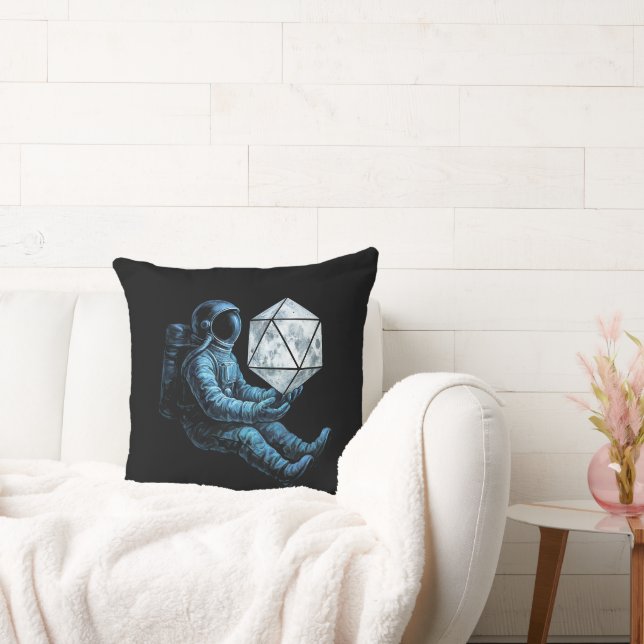 Coussin Astronaute avec dés de Lune (Canapé)