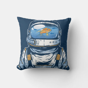 Coussin Astronaute du poisson d'or