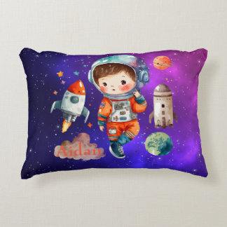 Coussin astronaute spatial personnalisé