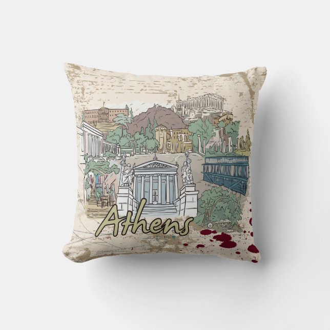 Coussin Athènes (Recto)