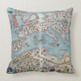 Coussin Atlas catalan : Petit groupe de l'Afrique du Nord