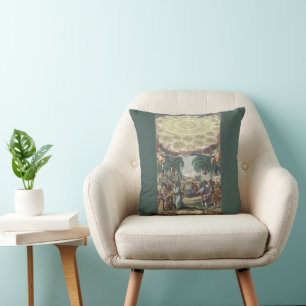 Coussin Atlas Coelestis par Doppelmaier, Astronomie Vintag