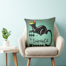 Coussin Atomique Futuriste Le Leaping Cat Lounge