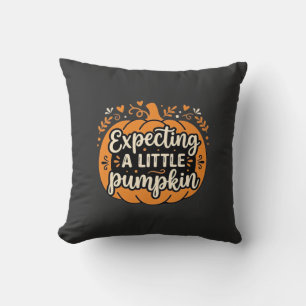 Coussin Attendant un Petit Citrouille Halloween Grossesse