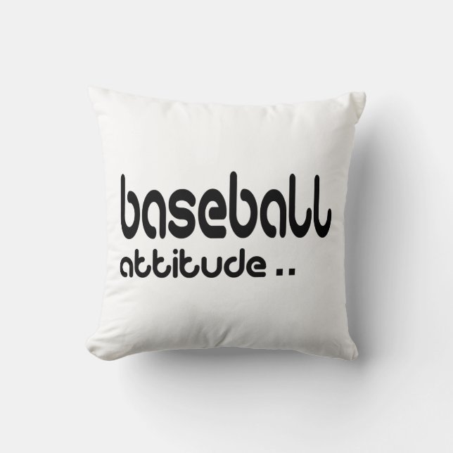 Coussin Attitude de baseball (Recto)