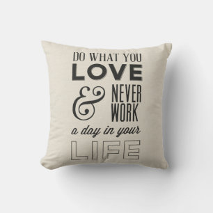 Coussin Attitude Succès Travail Citation Motivationnelle V