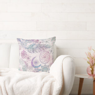 Coussin Attrape-rêves Pailleté Iridescent Magique