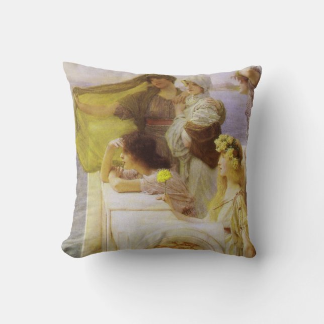 Coussin Au berceau d'Aphrodite par Sir Lawrence Alma Tadem (Recto)