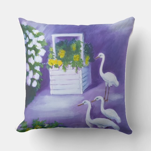 Coussin Au puits la nuit (Recto)