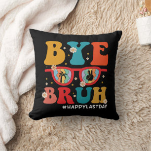 Coussin Au revoir frère professeur joyeux dernier jour d'é
