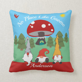 Coussin "Aucun endroit carreau de charme n'aiment gnome"