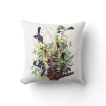 Audubon Mockingbirds Jeter l'oreiller