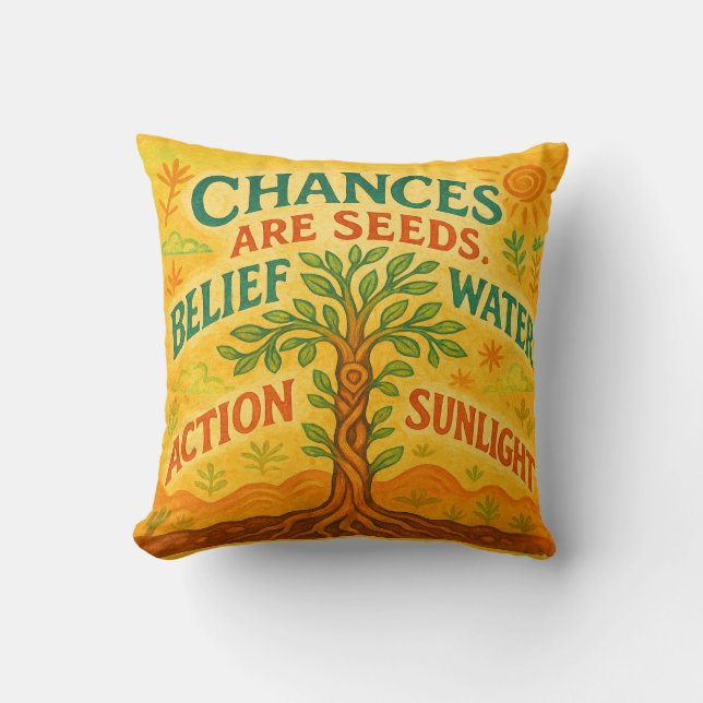 Coussin Augmentez vos objectifs (Recto)