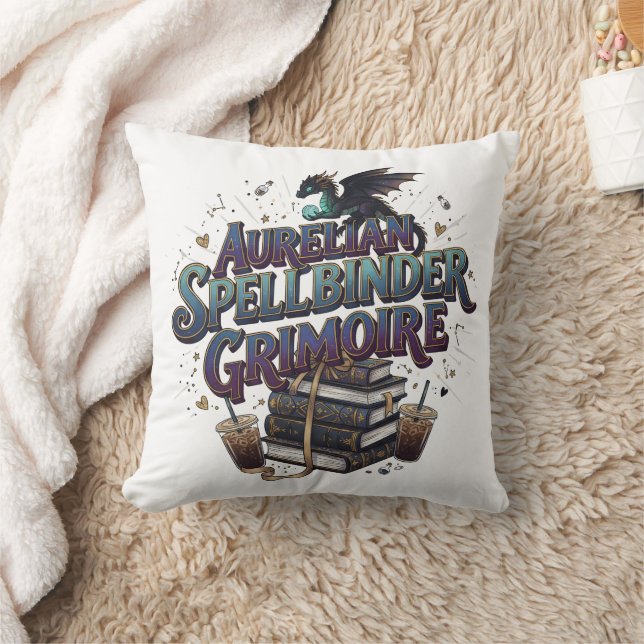 Coussin Aurelian Spellbinder Grimoire (Couverture)