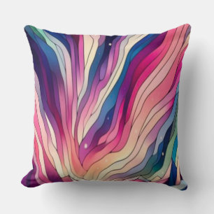 Coussin Aurora boréale Abstraite