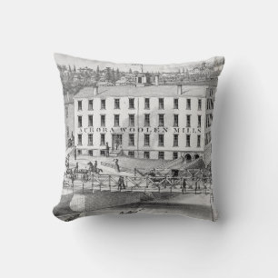 Coussin Aurora Illinois Woolen Mills 1871