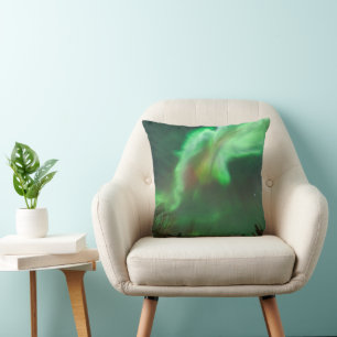 Coussin Aurore Boréale Lumières du Nord Fairbanks