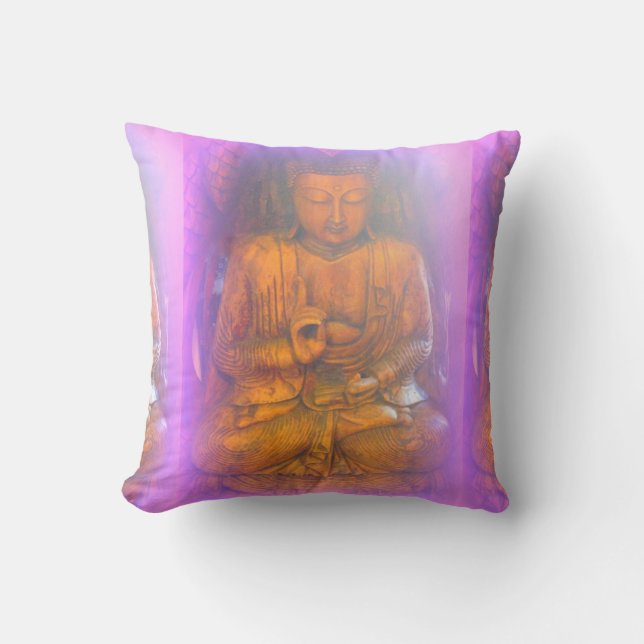 coussin aurple buddha (Recto)