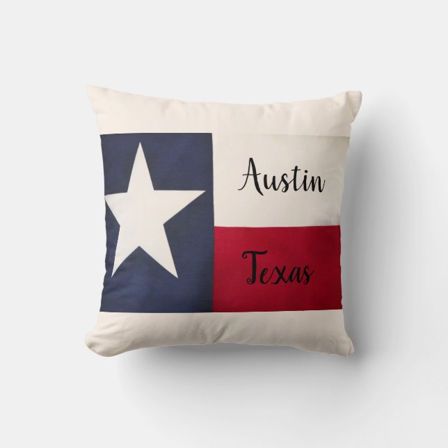 Coussin Austin, Texas Throw Pillow (Recto)