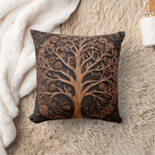 Coussin Australian Woodlands : impression sur bois d'arbre